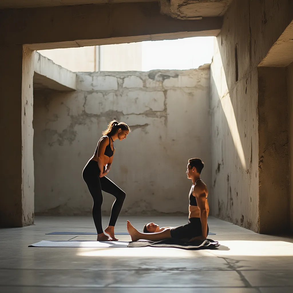 Instructora guiando práctica individualizada